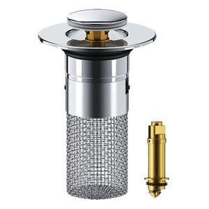 Anti-Odor Pop-Up Design Stainless Steel Sink Strainer & Stopper_1