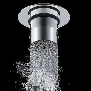 Anti-Odor Pop-Up Design Stainless Steel Sink Strainer & Stopper_5