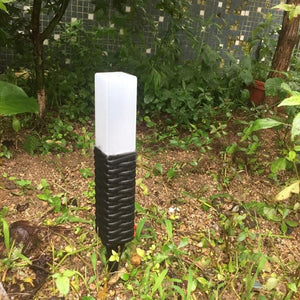 Solar Powered Rattan Style Outdoor Garden Stake Lights