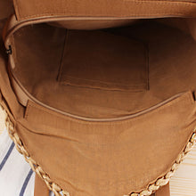 Hand Woven Braided Pattern Rattan Women’s Bucket Bag