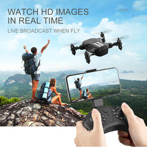 USB Rechargeable 4K Resolution Mini Folding Drone with Remote Control