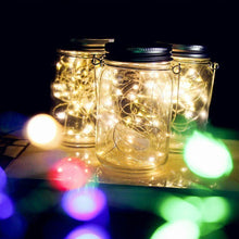 Solar Powered Mason Jar LED Decorative Fairy Lights Set