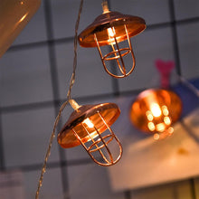 Retro Iron Lamp Design LED Lights Vintage Rose Gold Outdoor Light Decoration