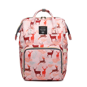 Deer Pattern Baby Diaper Bag Backpack