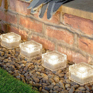 Solar Powered Multi-Color Light Up LED Light Cubes with Switch