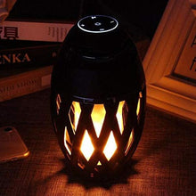 USB Rechargeable Outdoor Bluetooth Speaker with LED Flame Light