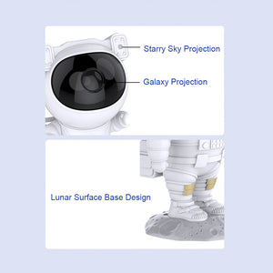 USB Plugged-in Astronaut Galaxy Starry Sky Light Projector