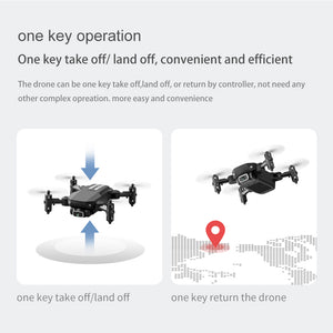 USB Rechargeable 4K Resolution Mini Folding Drone with Remote Control