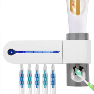 3 In 1 UV Toothbrush Sterilizer Automatic Toothpaste Squeezers Toothbrush Holder