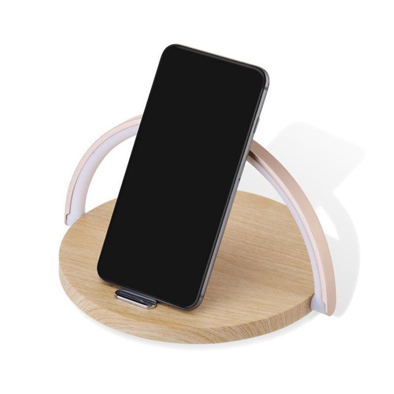 Desk Lamp Night Light Mobile Phone Holder with Wireless Charger