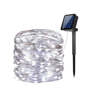 20M 200LEDs Solar String Lights Outdoor Garden Waterproof Lights with Color Options