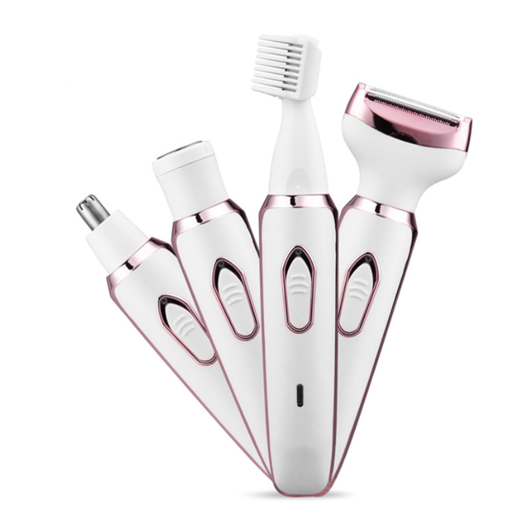 4-in-1 Women's Rechargeable Painless Epilator Electric Shaver
