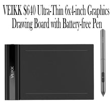 VEIKK S640 Ultra-Thin 6x4-inch Graphics Drawing Board with Battery-free Pen