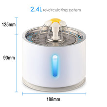 Automatic Pet Water Fountain with Pump and LED Indicator