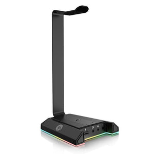 Gaming Headset Stand with 7.1 Surround Sound & USB Ports