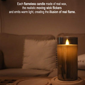Battery Powered Flameless Flickering LED Wickless Candle