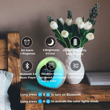 Wireless LED Night Lamp Alarm Clock and Bluetooth Speaker