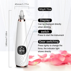 6 NOZZLE ELECTRIC ACNE PIMPLE BLACKHEAD REMOVER PORE DEEP CLEANER