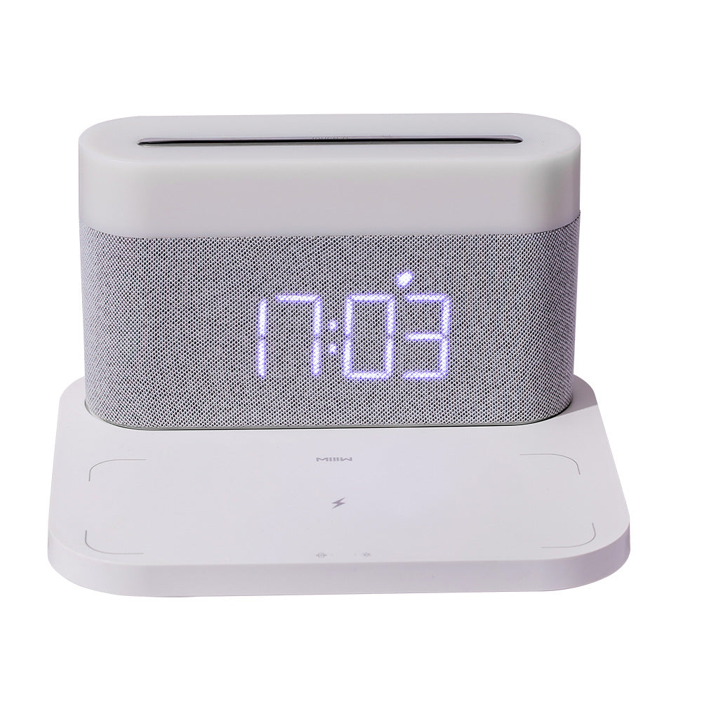 Wireless Charger Alarm Clock With Adjustable Night Light