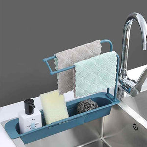 Telescopic Sink Rack Storage Drain Basket