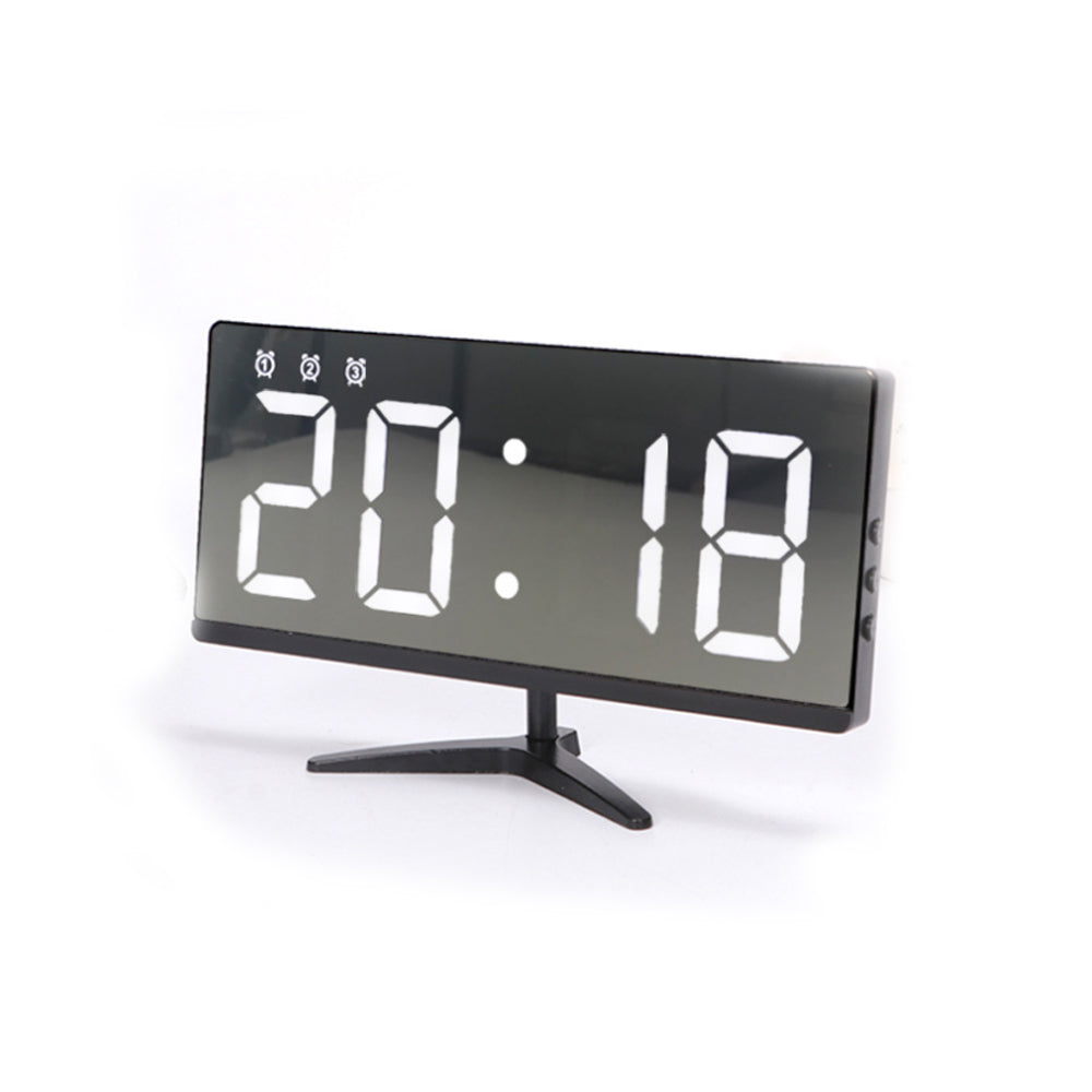 Frameless Touch Control Digital Alarm Clock with Temperature Display