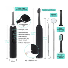 Rechargeable Electric Tooth Plaque Cleaning Kit with LED Light