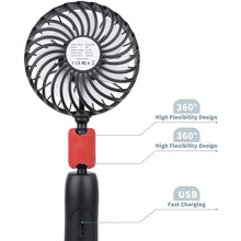 2-in-1 Portable Handheld and Hanging Neck Fan