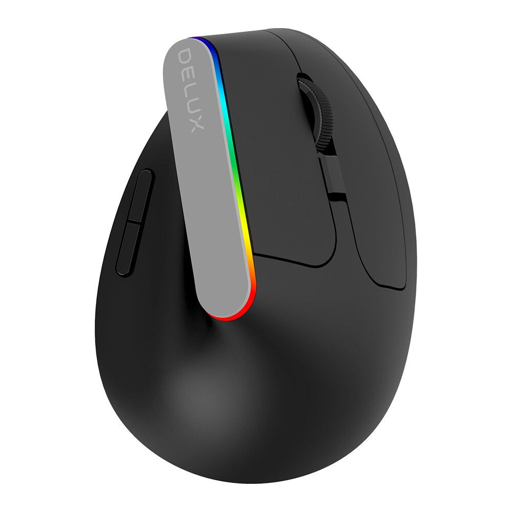 2.4G Wireless Vertical Ergonomic Optical Mouse with Bluetooth Receiver