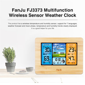 LCD Display Weather Station Alarm Clock- USB Powered_5