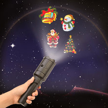 2-in-1 Holiday 12 Slide Projector Light and Flashlight- USB Interface_1