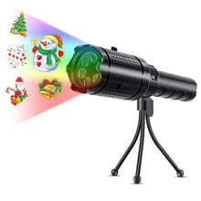 2-in-1 Holiday 12 Slide Projector Light and Flashlight- USB Interface_0