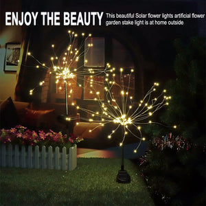 120 LED Solar Powered Outdoor Sparkling Fireworks LED Lights_9