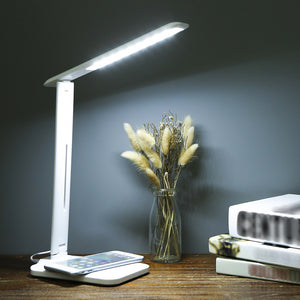 LED Desk Lamp with 5W Wireless Charging Function- USB Interface_1