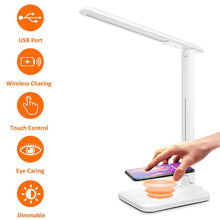 LED Desk Lamp with 5W Wireless Charging Function- USB Interface_4