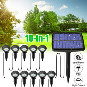 10 pcs Solar Powered Outdoor Spot Light Landscape Light Lamp_5