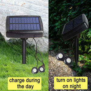 10 pcs Solar Powered Outdoor Spot Light Landscape Light Lamp_11