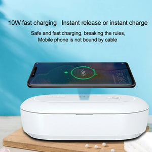3-in-1 Wireless Charger and UVC Disinfecting Box- USB Plugged-in_5