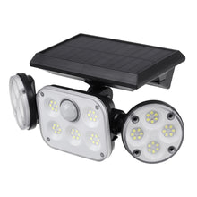 Motion Sensor 78 LED Three Heads Solar Powered Wall Lamp_1