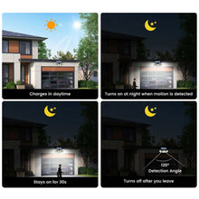 Motion Sensor 78 LED Three Heads Solar Powered Wall Lamp_10