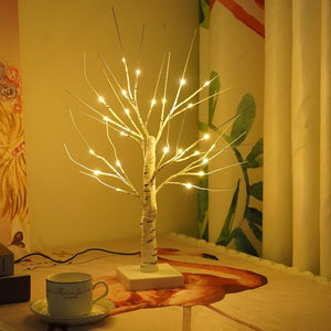 LED Illuminated Birch Tree for Home and Holiday Decoration- USB Charging_4