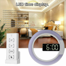 USB Plugged-in 3D LED Wall Clock Digital Alarm Clock and Lamp_17