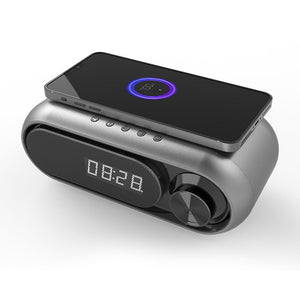 USB Interface Wireless Charger and Clock Radio BT Speaker_3
