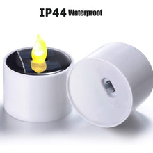 6pcs Solar Power Tea Lights Flameless Flickering Outdoor Candle_11