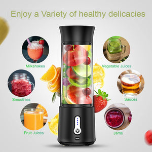 USB Rechargeable 6 Blades Portable Blender Smoothie Maker_14