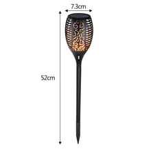 12 LED Light Solar Powered Flame Torch Decorative Light_6