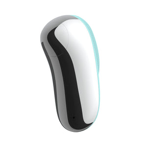 USB Rechargeable Electric Silicone Facial Brush Heated Massager_10