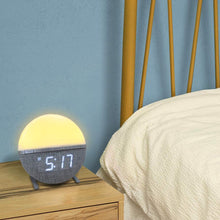 USB Plugged-in Digital Color Changing Night Light and Alarm Clock_1