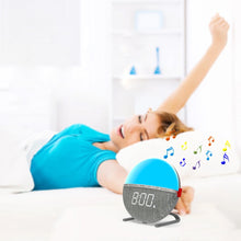 USB Plugged-in Digital Color Changing Night Light and Alarm Clock_2