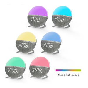 USB Plugged-in Digital Color Changing Night Light and Alarm Clock_6
