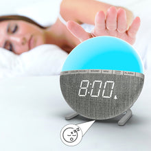 USB Plugged-in Digital Color Changing Night Light and Alarm Clock_9